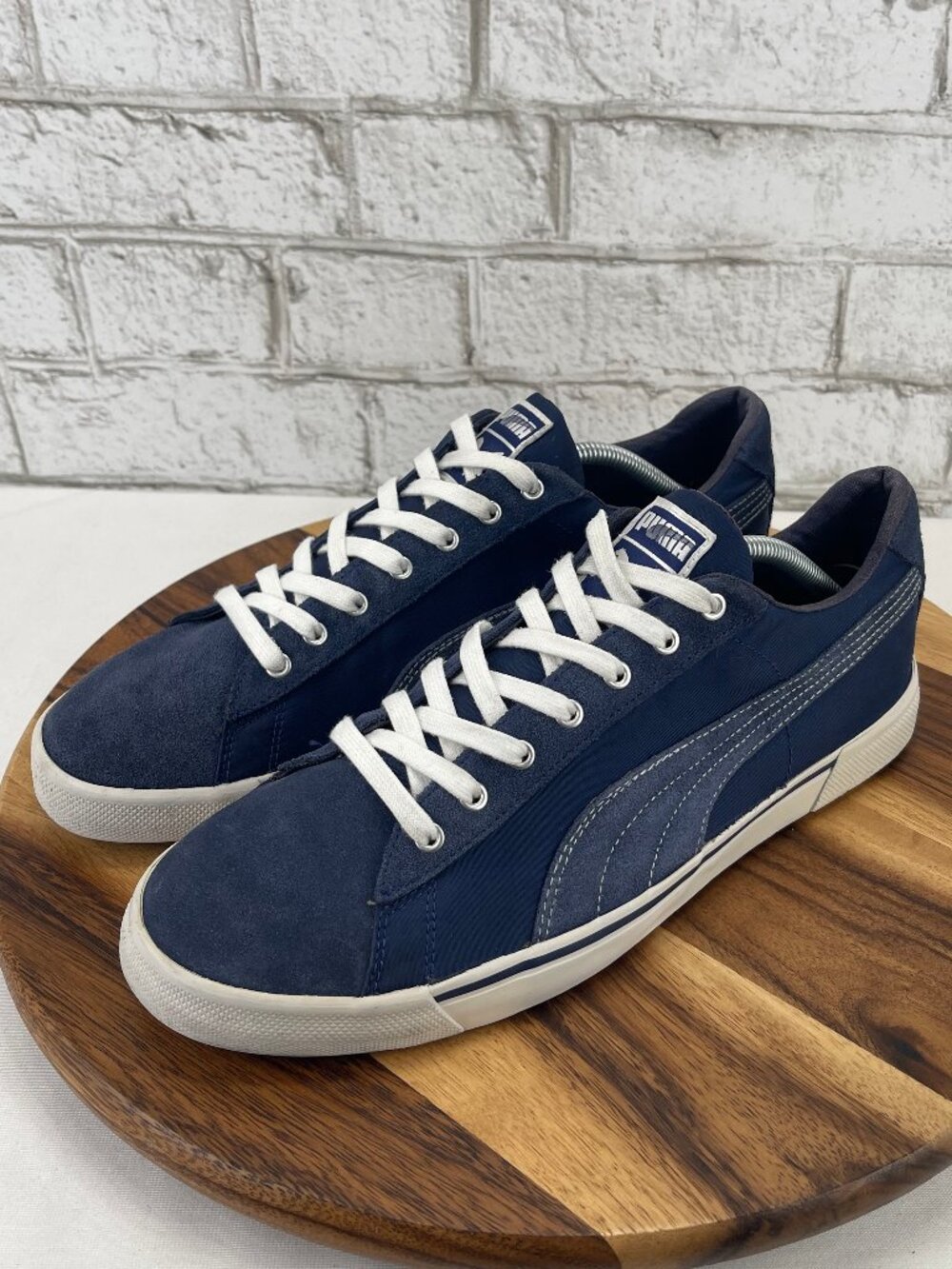 VTG Puma Benny Breaker 34746402 Mens 11.5 Medieval Blue Suede Sneaker